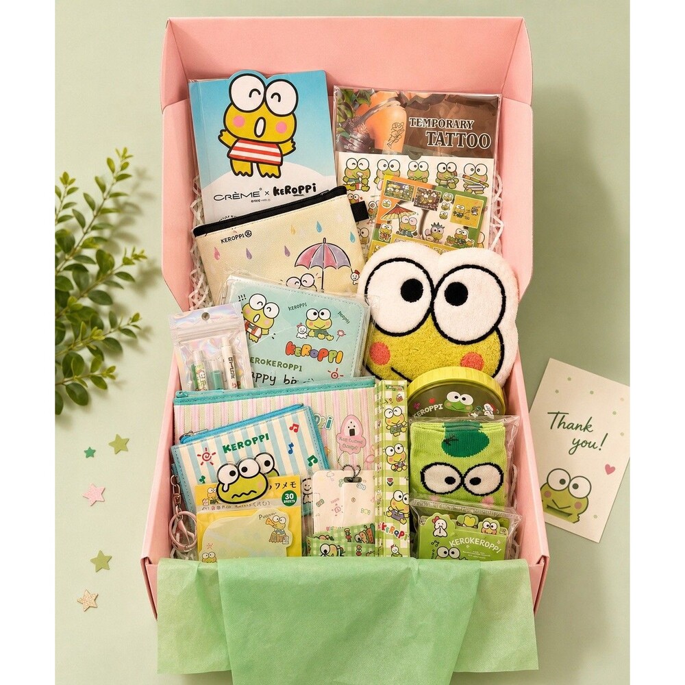 Sanrio Keroppi 10 Pc Premium Gift Set - Includes 6 Ring Planner Binder